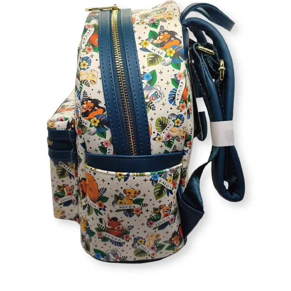 Loungefly Disney Lion King Tattoo Bag Mini Backpack New - Picture 4 of 8